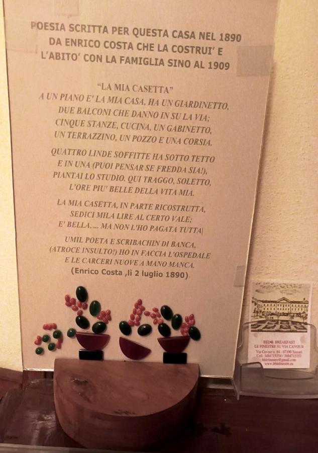 B&B Le Finestre Su Via Cavour 萨萨里 外观 照片